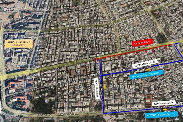 Antalya Büyükşehir Belediyesi 100. Yıl Bulvarı’nda altyapı kurum ve kuruluşlarının