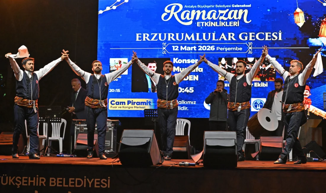 Antalya Büyükşehir Belediyesi tarafından düzenlenen Geleneksel Ramazan Etkinliklerinde Erzurumlular Gecesi gerçekleşti.