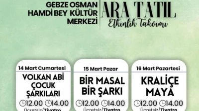 Kocaeli Büyükşehir Belediyesi’nin öğrenciler için ara tatilde organize edeceği birbirinden