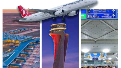 Günlük ortalama bin 303 uçuşla Amsterdam, Londra Heathrow, Paris Charles