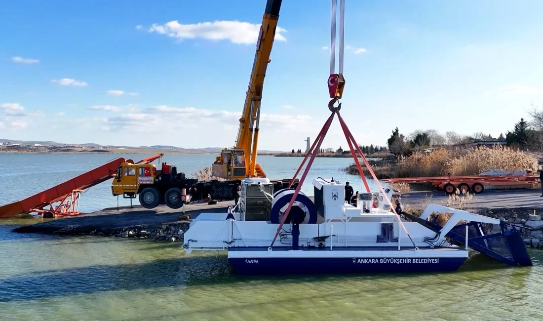 Ankara Büyükşehir Belediyesi, Başkentteki göl ve göletlerde temizlik çalışmalarına devam