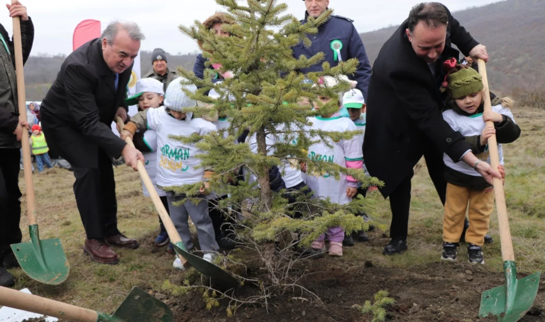 Bilecik’in Bozüyük ilçesinde, 21-26 Mart Orman Haftası kapsamında anlamlı bir