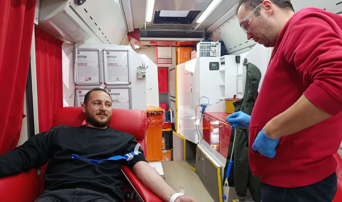 Bilecik’in Pazaryeri ilçesinde düzenlenen kan bağışı kampanyası, vatandaşların yoğun katılımıyla