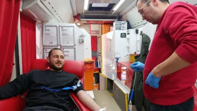 Bilecik’in Pazaryeri ilçesinde düzenlenen kan bağışı kampanyası, vatandaşların yoğun katılımıyla