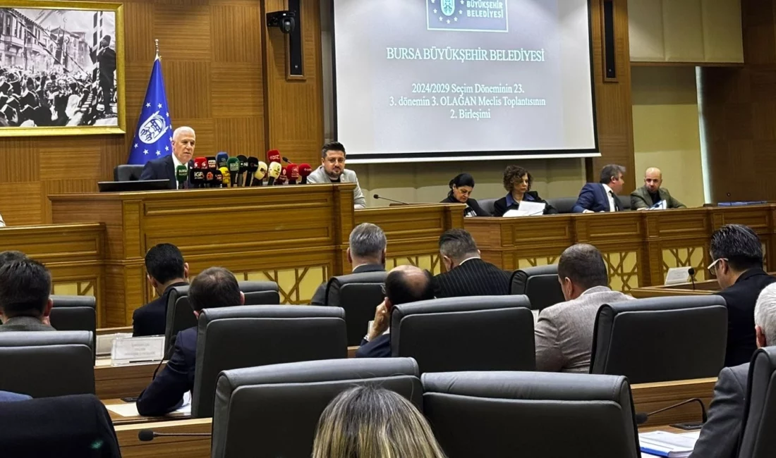 Bursa Büyükşehir Belediyesi'nin Mart ayı olağan meclis toplantısının ikinci oturumunda,