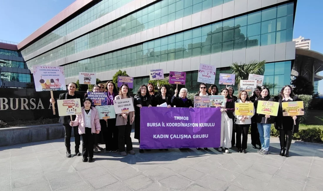 TMMOB ve Bursa Akademik Odalar Birliği (BAOB) kadınları, 8 Mart