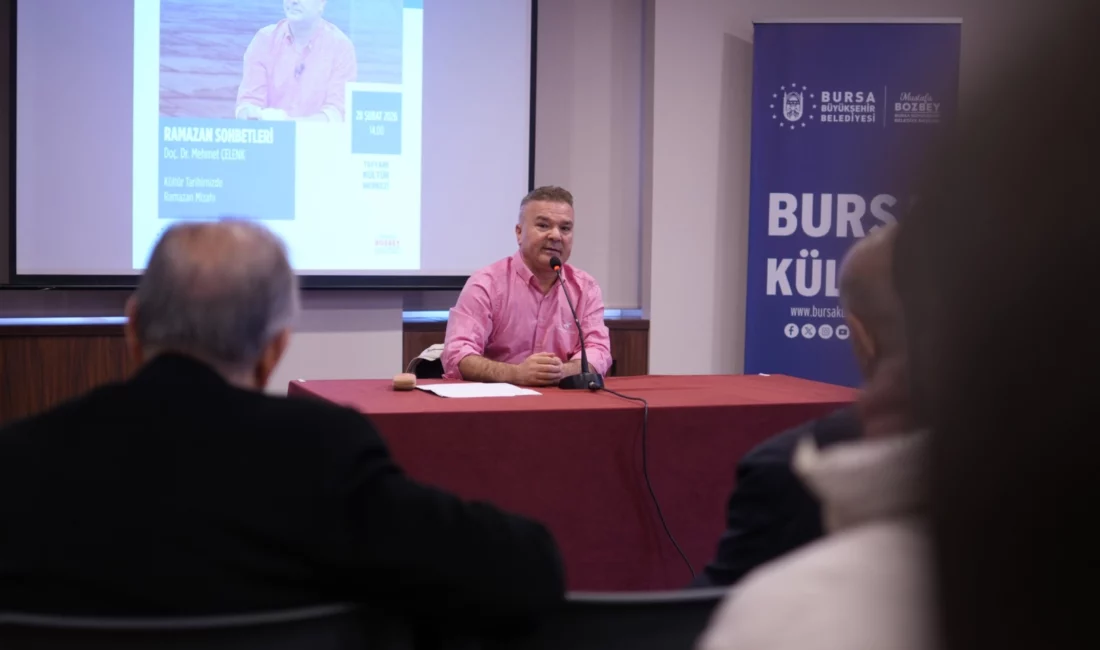 Bursa Büyükşehir Belediyesi'nin Ramazan ayı etkinlikleri kapsamında düzenlediği söyleşiye konuk