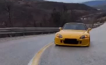 Bursa’nın İnegöl ilçesinde drift yapıp hız sınırını aşan bir sürücü,