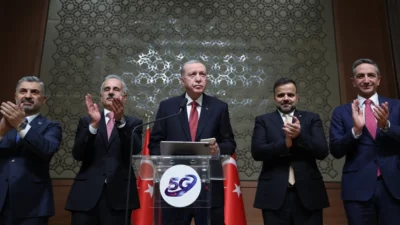 Cumhurbaşkanı Recep Tayyip Erdoğan, Cumhurbaşkanlığı Külliyesi'ndeki 5G ile İletişimde Güçlü