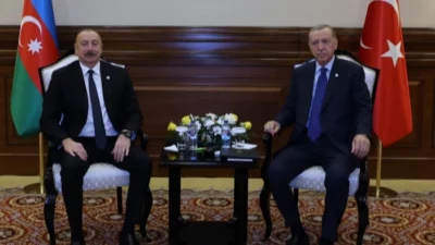 Cumhurbaşkanı Recep Tayyip Erdoğan, Azerbaycan Cumhurbaşkanı İlham Aliyev ile yaptığı