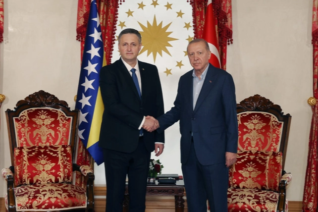 Cumhurbaşkanı Recep Tayyip Erdoğan, Türkiye’ye ziyarette bulunan Bosna Hersek Devlet