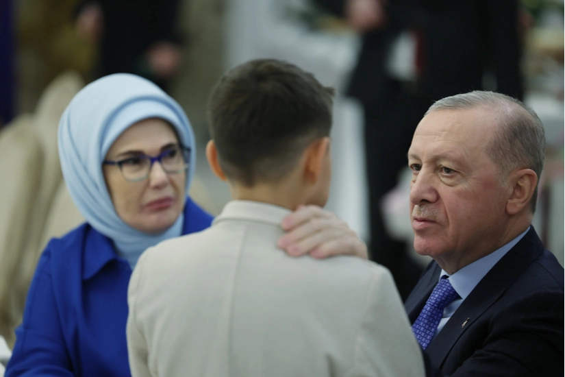 Cumhurbaşkanı Recep Tayyip Erdoğan ve eşi Emine Erdoğan, devlet himayesindeki