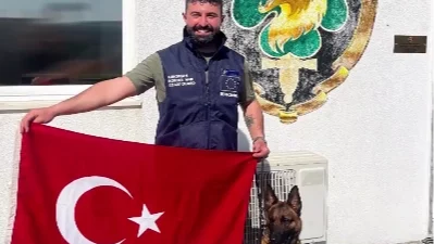 Avrupa Birliği Sınır Güvenliği Ajansı FRONTEX tarafından düzenlenen dedektör köpek