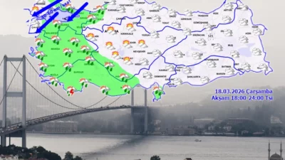 Bugün yurdun batı kesimleri parçalı bulutlu; Marmara, Ege, Akdeniz ve