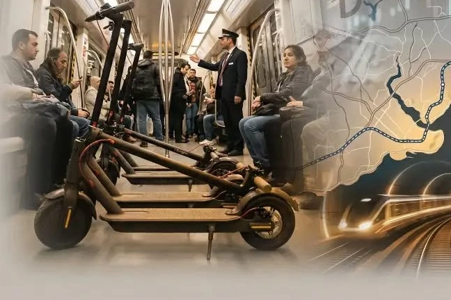 Katlanmamış ve büyük e-skuterların Marmaray’da taşınmasına yönelik şikâyet üzerine Kamu