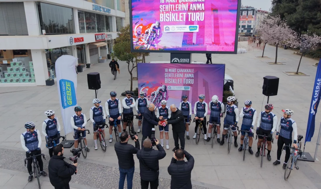 Kocaeli Gebze Belediyesi tarafından düzenlenen "18 Mart Çanakkale Zaferi Bisiklet