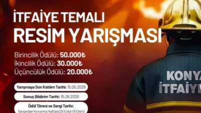 Konya Büyükşehir Belediyesi, merkezdeki üniversite öğrencilerine yönelik itfaiyeyi tanıtmak, sanat