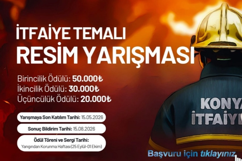 Konya Büyükşehir Belediyesi, merkezdeki üniversite öğrencilerine yönelik itfaiyeyi tanıtmak, sanat