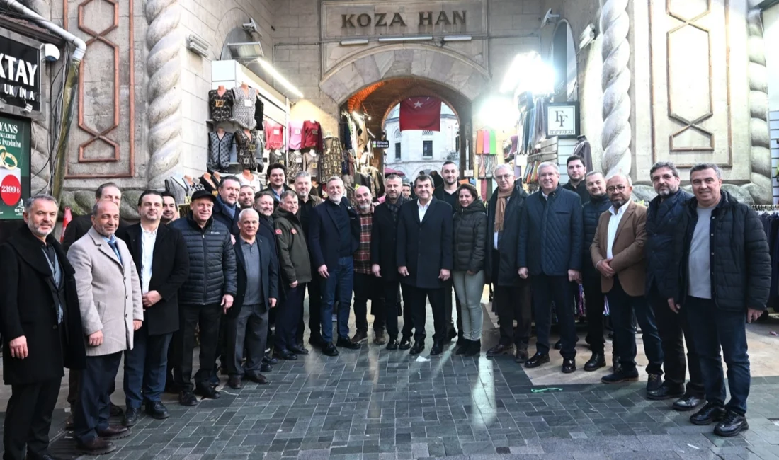 BTSO Başkanı İbrahim Burkay ve beraberindeki heyet, Tarihi Çarşı ve
