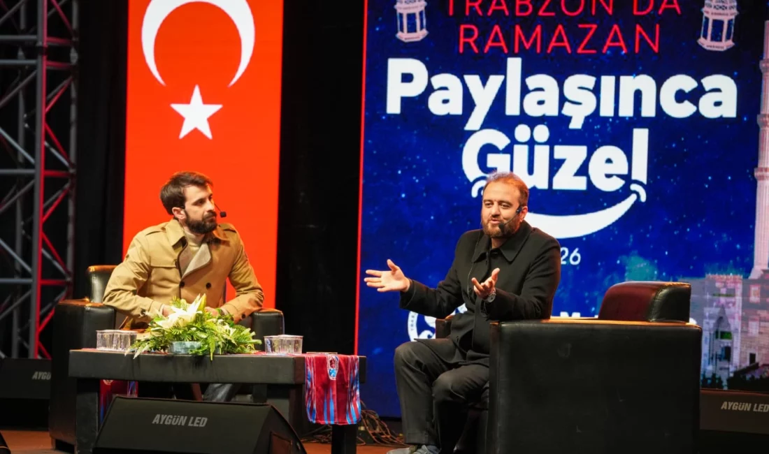 Trabzon Büyükşehir Belediyesi tarafından düzenlenen ‘Ramazan Sohbetleri’ programının konuğu olan