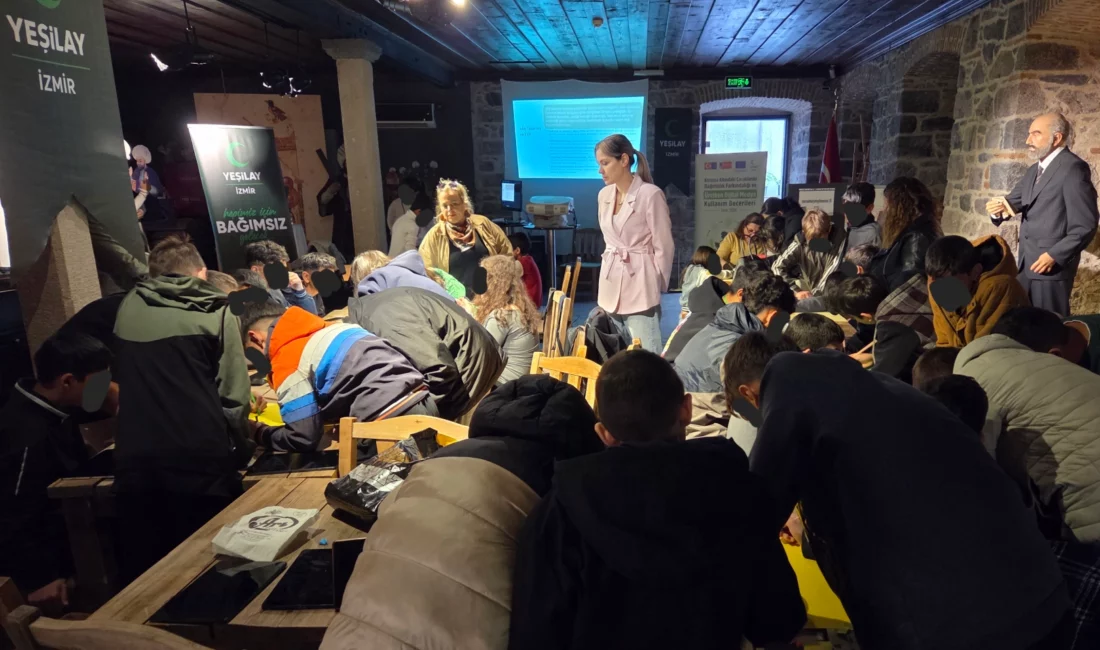 Yeşilay İzmir Şubesi, Erasmus+ desteğiyle yürüttüğü projede koruma altındaki çocukları