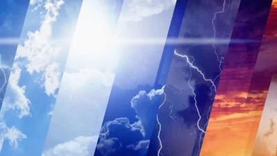 Meteoroloji'nin günlük hava tahmin raporuna göre, Kuzeydoğu parçalı bulutlu, Doğu