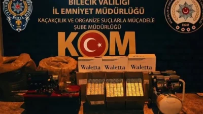 Bilecik Emniyet Müdürlüğü ekipleri tarafından Bozüyük ilçesinde gerçekleştirilen kaçakçılık operasyonunda