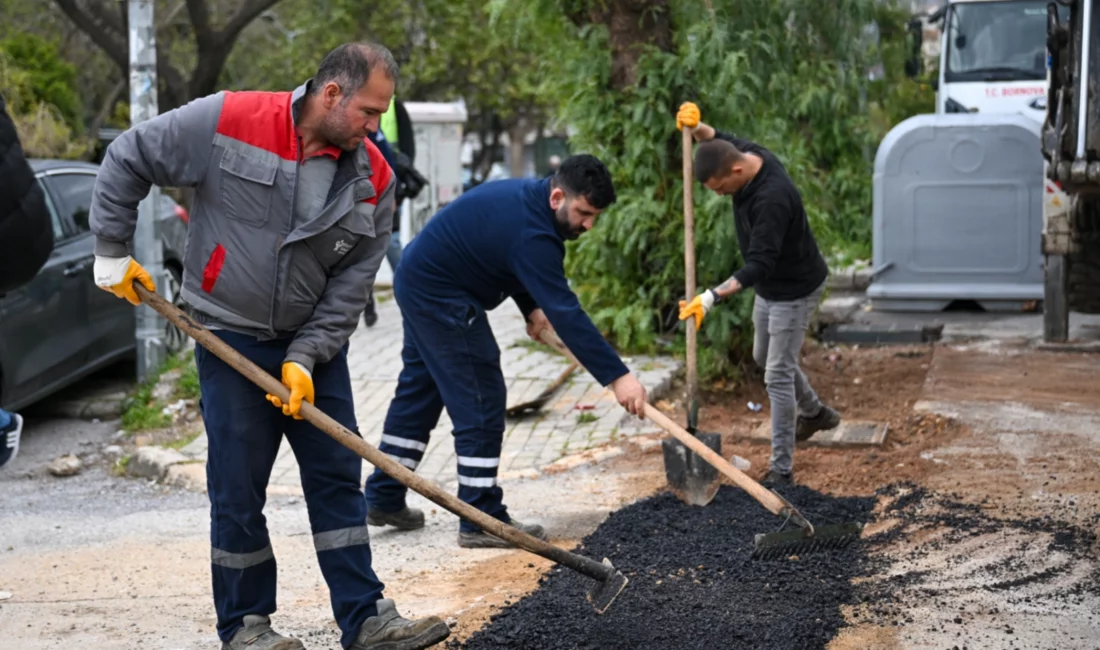Bornova Belediye Başkanı Ömer Eşki, Kazım Dirik Mahallesi’ndeki Zafer Caddesi’nde