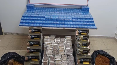 Bursa İl Jandarma Komutanlığı ekiplerince İnegöl’de düzenlenen operasyonda on binlerce