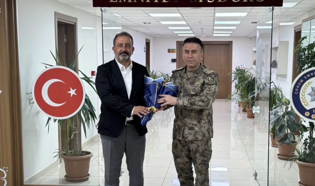 Çorum Belediyesi, 10 Nisan Polis Haftası dolayısıyla İl Emniyet Müdürlüğü’ne