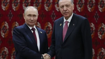 Cumhurbaşkanı Recep Tayyip Erdoğan, Rusya Devlet Başkanı Vladimir Putin ile