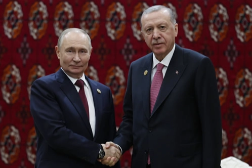 Cumhurbaşkanı Recep Tayyip Erdoğan, Rusya Devlet Başkanı Vladimir Putin ile