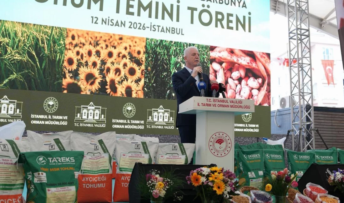 İstanbul Valiliği öncülüğünde düzenlenen “Tohum Temini Töreni” ile 1.058 çiftçiye,