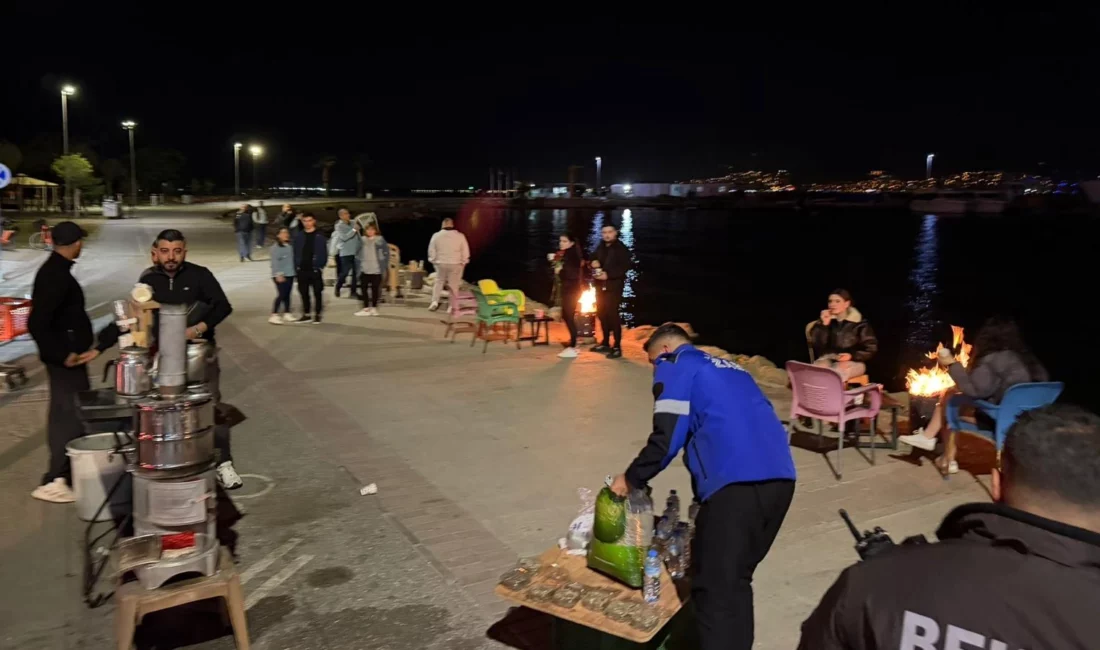 İnciraltı sahilinde fahiş fiyat uygulamalarıyla gündeme gelen seyyar satıcılara karşı