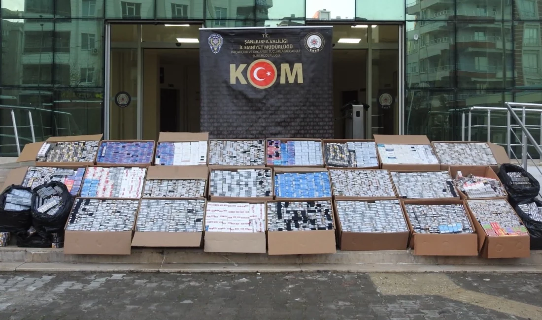 Şanlıurfa İl Emniyet Müdürlüğü, Kaçakçılıkla Mücadele kapsamında düzenlenen operasyonda 30