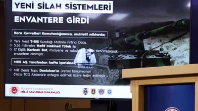 Milli Savunma Bakanlığı'nın haftalık basın bilgilendirme toplantısında yeni savunma sistemlerinin