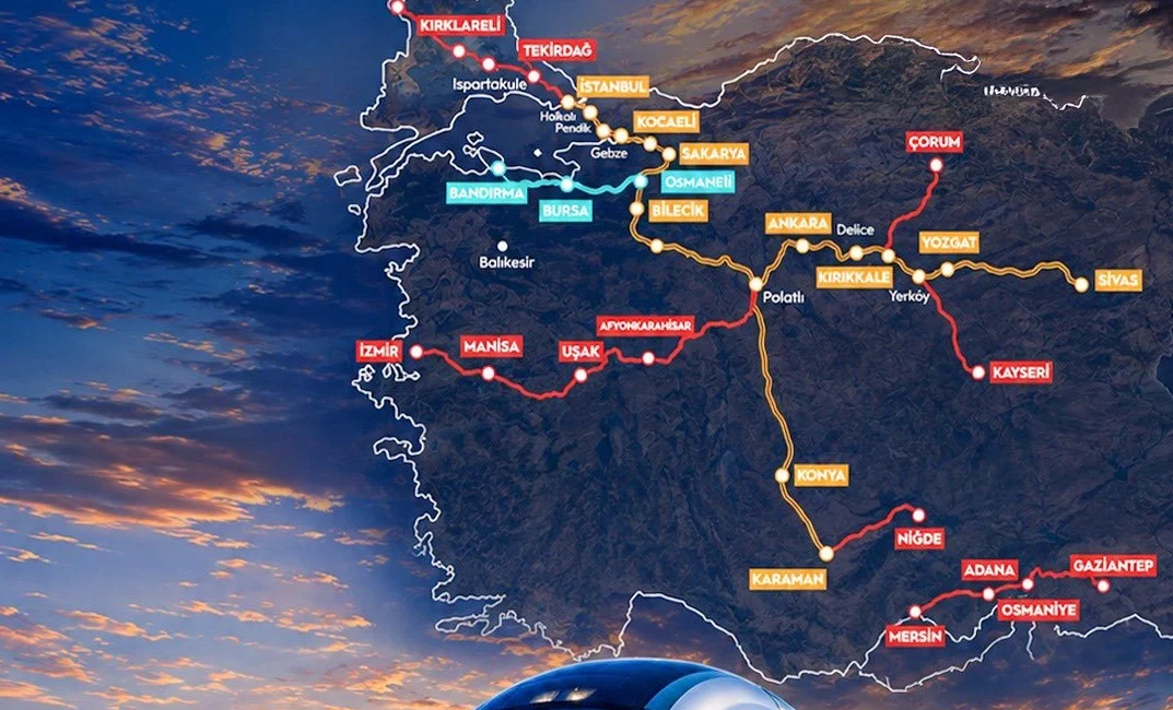 Ulaştırma ve Altyapı Bakanı Abdulkadir Uraloğlu, Bandırma–Bursa–Yenişehir–Osmaneli Hızlı Tren Hattı