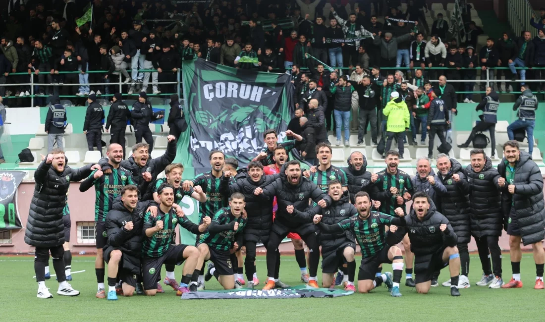 Artvin 1. Amatör Lig Yükselme Grubu’nda Borçkaspor, Kemalpaşaspor’u 82. dakikada