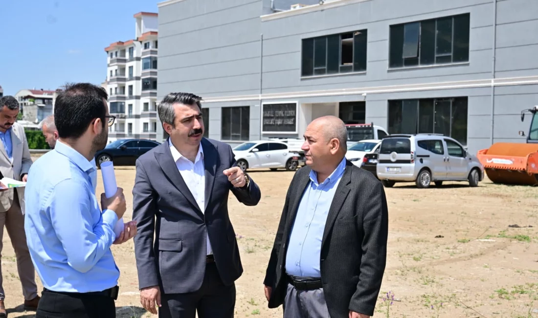 Bursa'nın Yıldırım ilçesi Yiğitler Mahallesi'nde yapımı süren Makbule-Tevfik Yıldırım Engelsiz