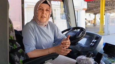 Bursa Büyükşehir Belediyesi BURULAŞ bünyesinde görev yapan otobüs sürücüsü Yasemin