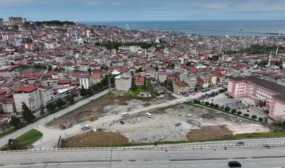 Samsun Büyükşehir Belediyesi tarafından şehir genelinde sürdürülen kentsel dönüşüm çalışmalarında