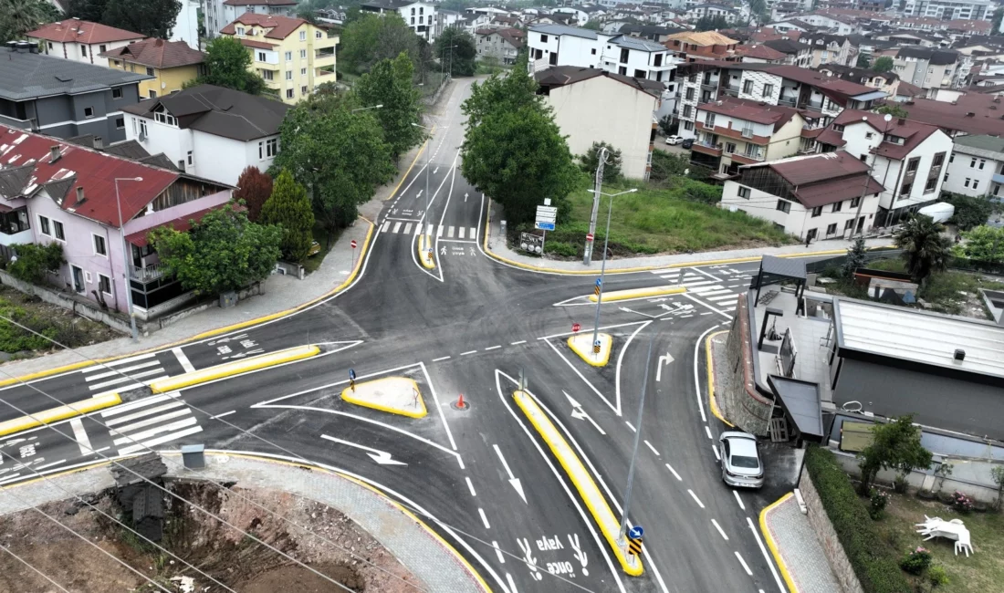 Kocaeli Büyükşehir Belediyesi, Başiskele’de tamamladığı kavşak düzenleme çalışmasıyla güvenli ve