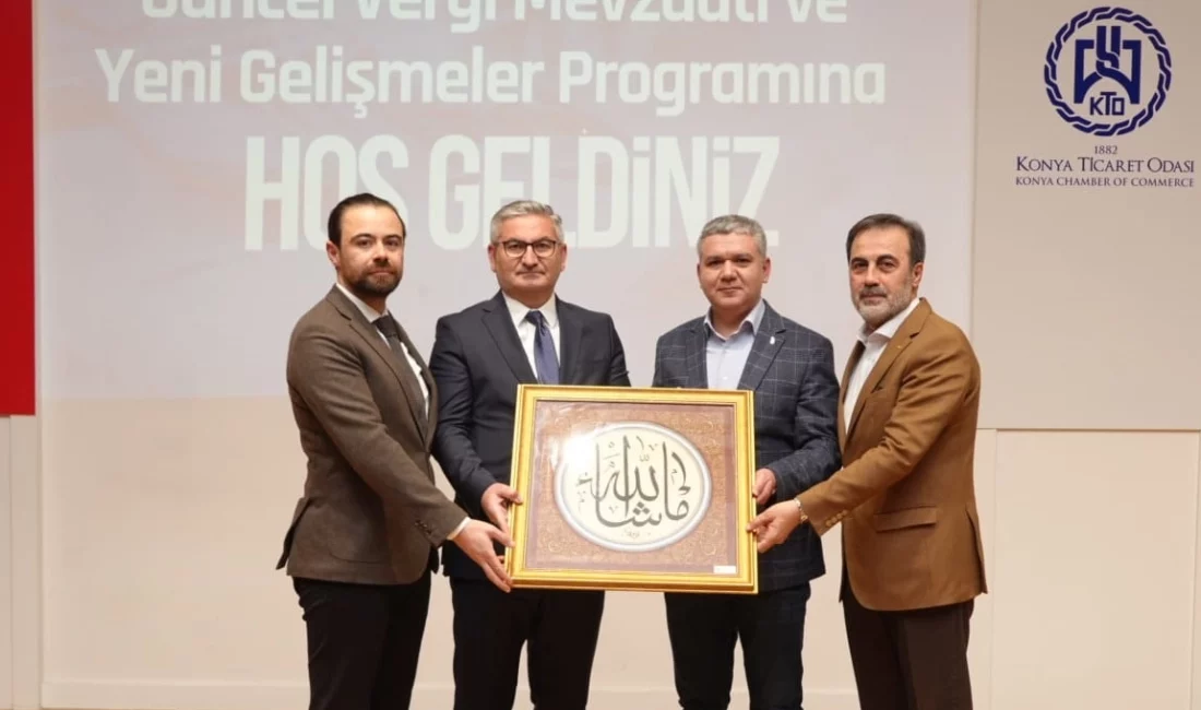 Konya Ticaret Odası ev sahipliğinde düzenlenen seminerde, güncel vergi uygulamaları