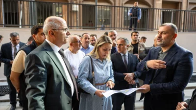 Malatya Büyükşehir Belediye Başkanı Sami Er, çarşı merkezinde kümelenme sistemini