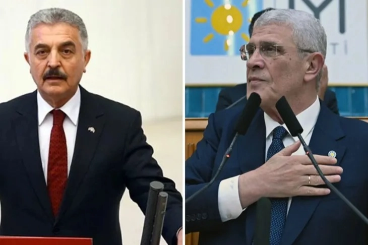 MHP Genel Sekreteri İsmet Büyükataman, İYİ Parti Genel Başkanı Müsavat
