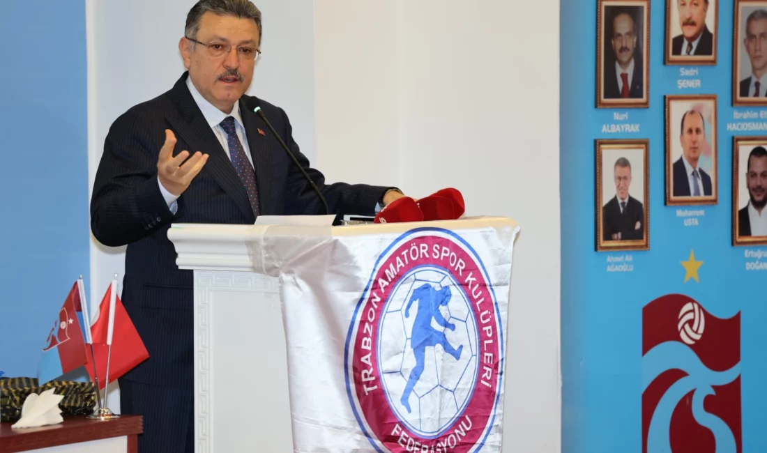 Trabzon Amatör Spor Kulüpleri Federasyonu Olağan Genel Kurulu’na katılan Trabzon