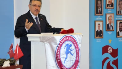 Trabzon Amatör Spor Kulüpleri Federasyonu Olağan Genel Kurulu’na katılan Trabzon