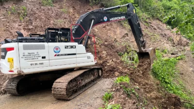 Trabzon’da etkili olan sağanak yağış sonrası Araklı ve Sürmene ilçelerinde
