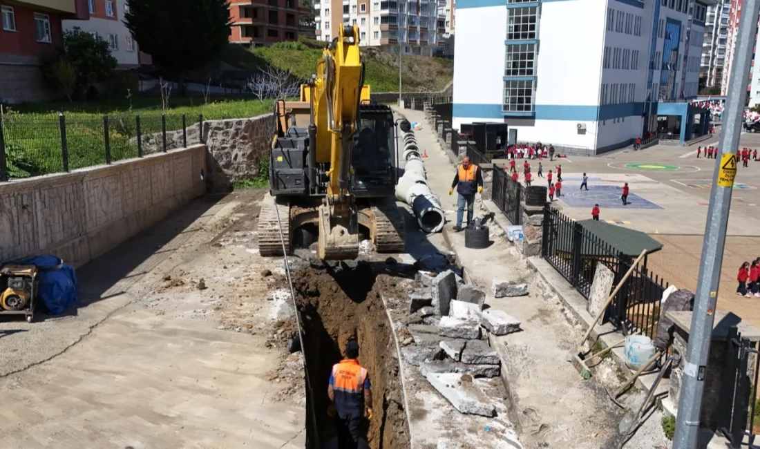 Trabzon Büyükşehir Belediyesi TİSKİ Genel Müdürlüğü, Ortahisar’ın altyapısını güçlendiren hamlelerine