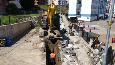 Trabzon Büyükşehir Belediyesi TİSKİ Genel Müdürlüğü, Ortahisar’ın altyapısını güçlendiren hamlelerine